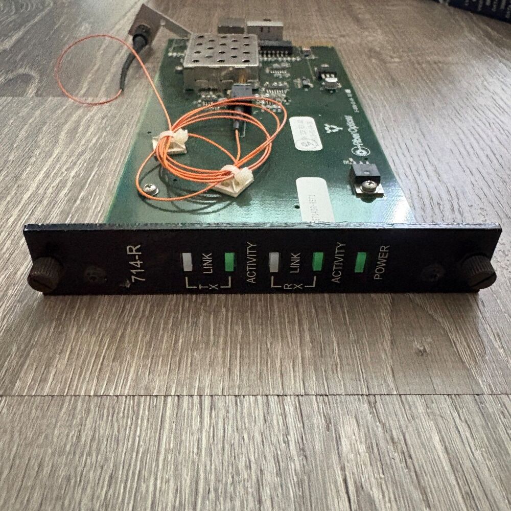 Fiber Optic 714R Module Card TX RX Link Activity Power Board Unit - Picture 2 of 5